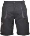 PW635 TX14 Portwest Texo Contrast Shorts Black / Grey colour image