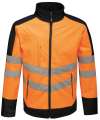RG382 TRF720 Regatta E-Volve Unisex Knit Effect Midlayer Top Orange  / Navy colour image