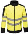 RG382 TRF720 Regatta E-Volve Unisex Knit Effect Midlayer Top Yellow / Navy colour image
