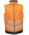 RG383 TRA914 Regatta E-Volve Unisex Knit Effect Stretch Bodywarmer Orange  / Navy colour image