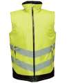 RG383 TRA914 Regatta E-Volve Unisex Knit Effect Stretch Bodywarmer Yellow / Navy colour image