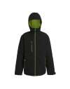 RG443 TRA253 Regatta Navigate Waterproof Insulated Jacket Black / Lime colour image