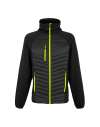 RG446 TRA549 Regatta Navigate Hybrid Jacket Black / Lime colour image
