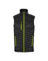 RG447 TRA894 Regatta Navigate Hybrid Bodywarmer Black / Lime colour image