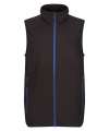 RG453 TRF695 Regatta Navigate Fleece Bodywarmer Black / NEW ROYAL colour image