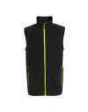 RG453 TRF695 Regatta Navigate Fleece Bodywarmer Black / Lime colour image