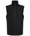 RG455 TRA915 Regatta Navigate Two Layer Soft Shell Bodywarmer Black / NEW ROYAL colour image