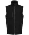RG455 TRA915 Regatta Navigate Two Layer Soft Shell Bodywarmer Black / Seal colour image