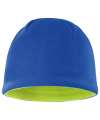 RS374 R374X Result Reversible Fleece Skull Hat Royal Blue / Lime Green colour image