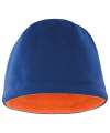RS374 R374X Result Reversible Fleece Skull Hat Navy / Orange colour image