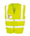 RS477 R477X Result Safe-Guard Heavy Duty Poly/Cotton Security Vest Fluorescent Yellow colour image