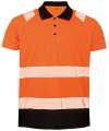 RS501 R501X Result Recycled Safety Polo Shirt Fluorescent Orange colour image