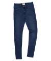 SD014 So Denim Ladies Lara Skinny Jeans dark blue wash colour image