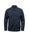 SNF-1 Stormtech Avalante Knitted Fleece Shirt Jacket Navyheather colour image