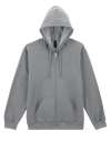GD69 SF600 Gildan SoftStyle® Midweight Full Zip Hooded Sweatshirt Sport Grey colour image