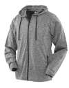 SR277F S277F Spiro Ladies Hooded T-Shirt Jacket Grey / Black colour image