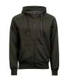 T5435 5435 Tee Jays Fashion Zip Hooded Sweatshirt Dark Olive colour image