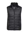 T9624 9624 Tee Jays Crossover Padded Bodywarmer Black/Black/Black colour image