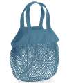 W151 Westford Mill Organic Cotton Mini Mesh Grocery Bag Airforce Blue colour image