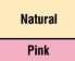 W520 Westford Mill Canvas Wristlet Pouch Natural / Pink colour image