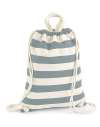 W686 Westford Mill Nautical Gymsac Natural / Grey colour image