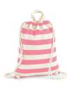 W686 Westford Mill Nautical Gymsac Natural / Pink colour image