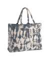 W930 Westford Mill Tie Dye Canvas Tote Bag Natural Black Tie Dye colour image