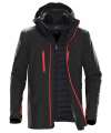 XB-4 Stormtech Matrix System 3-in-1 Jacket Black / Red colour image