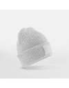 BB336B B336B Beechfield Kids Deep Cuffed Tonal Patch Beanie Cloudy Grey colour image
