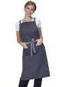 DE141 DP130 Dennys Cross Back Apron Storm Grey colour image