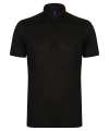 H460 Henbury Slim Fit Stretch Microfine Piqué Polo Shirt Black colour image
