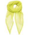 PR740 Premier 'Colours' Chiffon Scarf Lime Green colour image