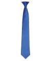 PR755 Premier 'Colours' Satin Clip Tie Royal Blue colour image