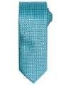 PR787 Premier Puppy Tooth Tie Turquoise colour image