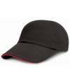 RC024B RC024J Result Kids Low Profile Heavy Brushed Cotton Cap Black colour image