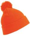 RC028B RC028J Result Core Kids Pom Pom Beanie Flo Orange colour image
