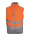 RG549 TRB202 Regatta High Visibility Two Tone Thermal Baffle Bodywarmer Orange colour image