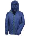 RS189M R189X Result Urban HDi Quest Stowable Jacket Navy / Lime Green colour image