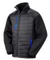 RS237 R237X Result Recycled Compass Padded Jacket Black / Royal Blue colour image