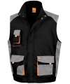 RS317 R317X Result Work-Guard Lite Gilet Black / Grey / Orange colour image