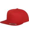 F6007 6007 Flexfit Classic 5 Panel Snapback Cap Red colour image