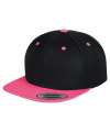 F6089MT 6089MT Flexfit Two Tone Classic Snapback Cap Black / Neon Pink colour image
