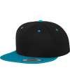F6089MT 6089MT Flexfit Two Tone Classic Snapback Cap Black / Teal colour image