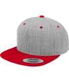 F6089MT 6089MT Flexfit Two Tone Classic Snapback Cap Heather / Red colour image