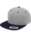 F6089MT 6089MT Flexfit Two Tone Classic Snapback Cap Heather / Navy colour image