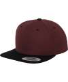 F6089MT 6089MT Flexfit Two Tone Classic Snapback Cap Maroon / Black colour image