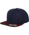 F6089MT 6089MT Flexfit Two Tone Classic Snapback Cap Navy / Maroon colour image