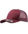 F6606 6606 Flexfit Retro Trucker Cap Maroon colour image