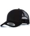 F6606 6606 Flexfit Retro Trucker Cap Black/Black colour image