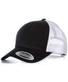 F6606 6606 Flexfit Retro Trucker Cap Black / White colour image